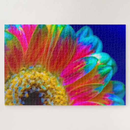Psychedelic Daisy Jigsaw Puzzel (Horizontaal)
