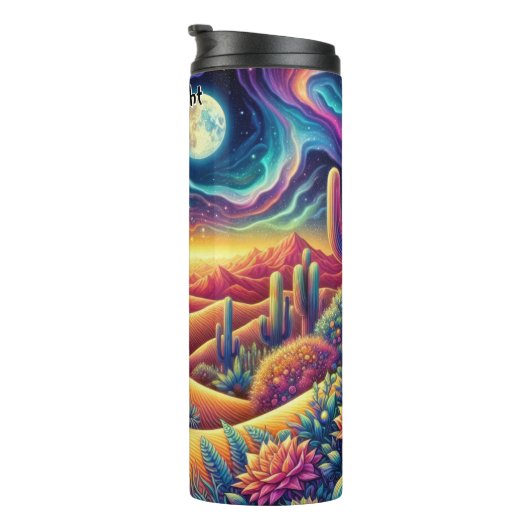 Psychedelic Desert Moonscape Thermosbeker (Geroteerd rechts)