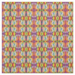 Psychedelic Design Fabric Stof