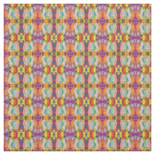 Psychedelic Design Fabric Stof (Swatch)