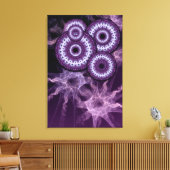 Psychedelic Deuropeningen Paarse Fantasy Canvas (Insitu (Woonkamer))