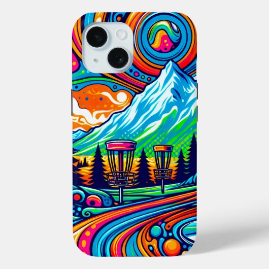 Psychedelic Disc Golfbaan Case-Mate iPhone Case (Achterkant)