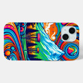 Psychedelic Disc Golfbaan Case-Mate iPhone Case (Achterkant (horizontaal))