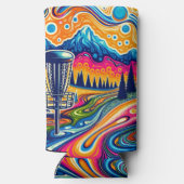 Psychedelic Disc Golfbaan in de bergen (Achterkant)