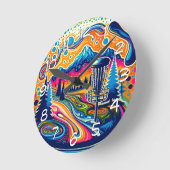 Psychedelic Disc Golfbaan in de bergen Ronde Klok (Hoek)