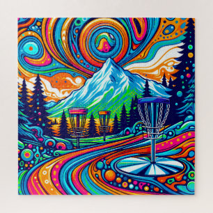 Psychedelic Disc Golfbaan Legpuzzel