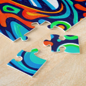 Psychedelic Disc Golfbaan Legpuzzel (Zijkant)