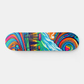 Psychedelic Disc Golfbaan Skateboard (Horizontaal)