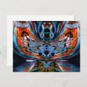 Psychedelic DragonFly Briefkaart (Voorkant / Achterkant)