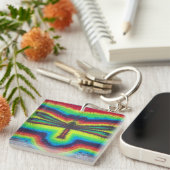 Psychedelic Dragonfly Sleutelhanger (Voorkant Rechts)