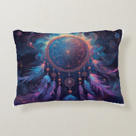 psychedelic dreamcatcher cushion accent kussen