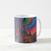 Psychedelic Dreamscape Koffiemok (Voorkant rechts)