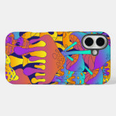 Psychedelic Drippy Mushroom iPhone / coque ipad (Verso (horizontal))