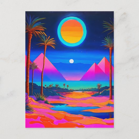 Psychedelic Egypt Briefkaart (Voorkant)