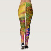 Psychedelic en multikleurenvlinder leggings (Achterkant)