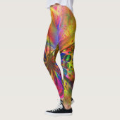 Psychedelic en multikleurenvlinder leggings (Links)