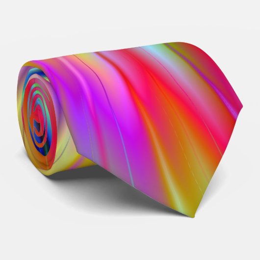 Psychedelic Explosion Stropdas (Opgerold)