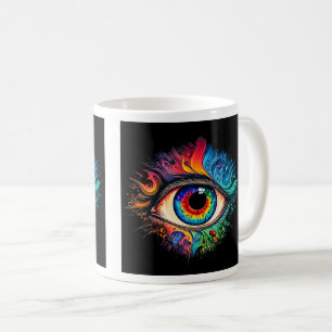 Psychedelic Eye Classic Mok, 11 oz Koffiemok