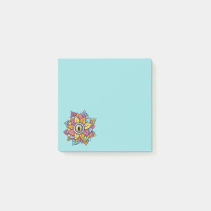 Psychedelic Eye Flower Spooky Colorful Post-it® Notes