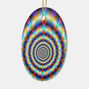 Psychedelic Eye Keramisch Ornament