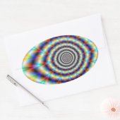 Psychedelic Eye Ovale Sticker (Envelop)
