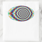 Psychedelic Eye Ovale Sticker (Tas)
