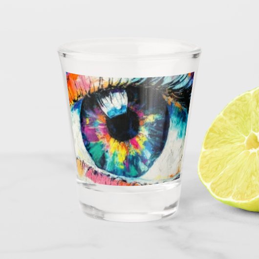 Psychedelic Eye Shot Glass Glas (Voorkant)