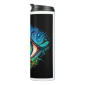 Psychedelic Eye Thermal Tumbler Thermosbeker (Geroteerd rechts)