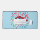 Psychedelic Eye Weird Trippy Bureaumat (Keyboard & Muis)