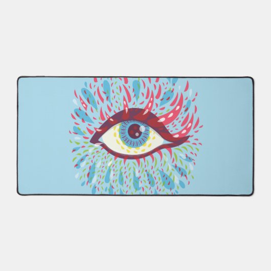 Psychedelic Eye Weird Trippy Bureaumat (Voorkant)