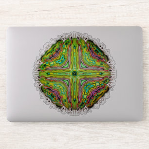 Psychedelic eyelid uit een kleurrijke hel v2 sticker