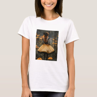 Psychedelic Fantasy Art – Enchanting Redhead in a  T-shirt