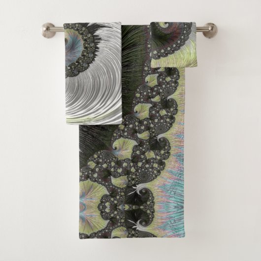 Psychedelic Fantasy Spiral Bad Handdoek (Insitu)