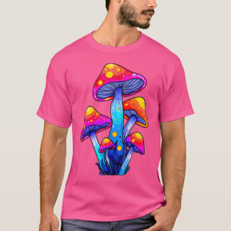 Psychedelic Festival Raver Edm Dj Paddenstoel T-shirt