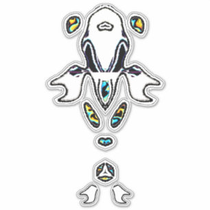 Psychedelic Fish Sticker