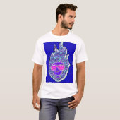 Psychedelic Flame Face Tee T-shirt (Voorkant volledig)