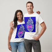 Psychedelic Flame Face Tee T-shirt (Unisex)