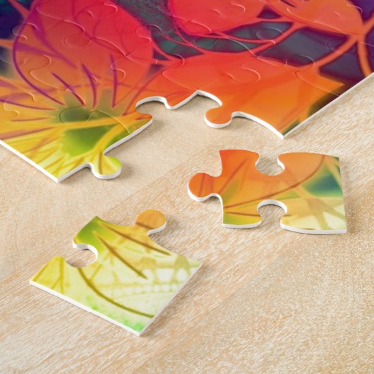 Psychedelic Floral Legpuzzel (Zijkant)