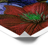 Psychedelic Floral Poster (Hoek)