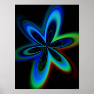 Psychedelic Flower Poster