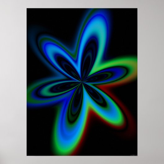 Psychedelic Flower Poster (Voorkant)