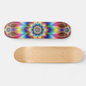 Psychedelic Flower Power Skateboard (Horizontaal)