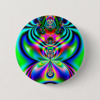 Psychedelic Flutterby Ronde Button 5,7 Cm