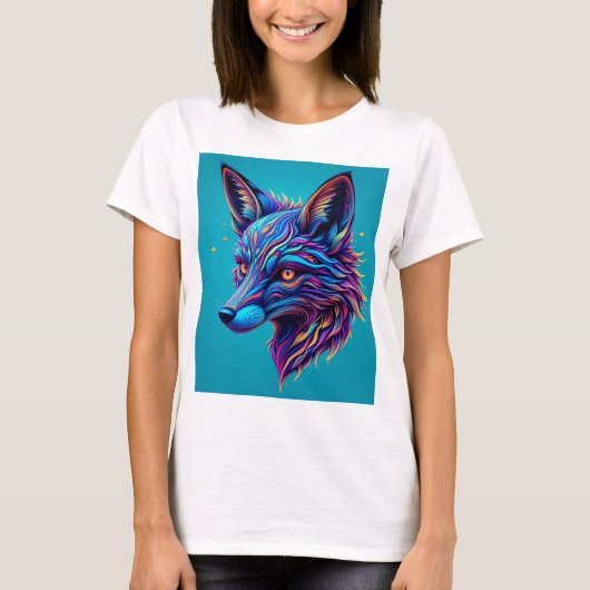 Psychedelic Fox Head T-shirt (Voorkant)