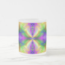 Psychedelic Fractal 85 ~ Frosted Glass Mok