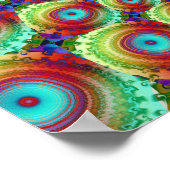 Psychedelic Fractal Art Poster (Hoek)