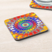 Psychedelic Fractal Bier Onderzetter (Linkerzijde)