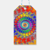 Psychedelic Fractal Cadeaulabel (Achterkant)