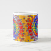 Psychedelic Fractal Extra Grote Beker (Voorkant)