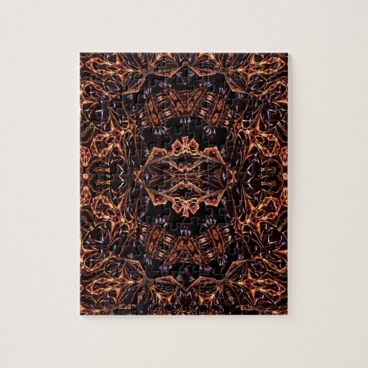 Psychedelic Fractal Fire Pattern Legpuzzel (Verticaal)